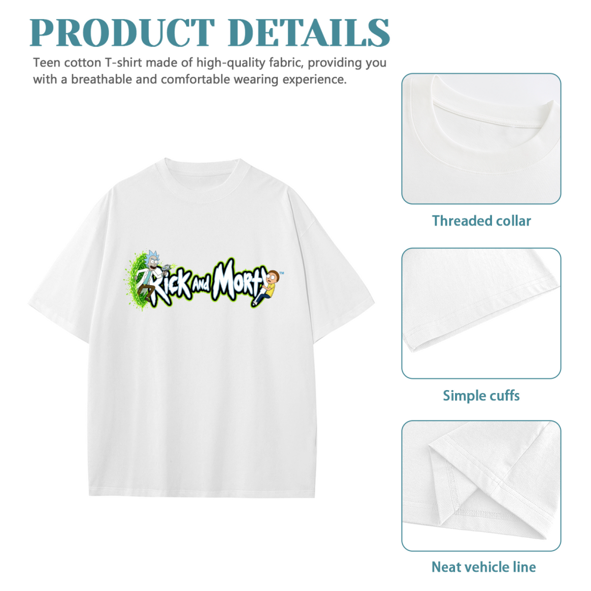 Green Portal Cartoon Art Kid's T-Shirt for Summer Days