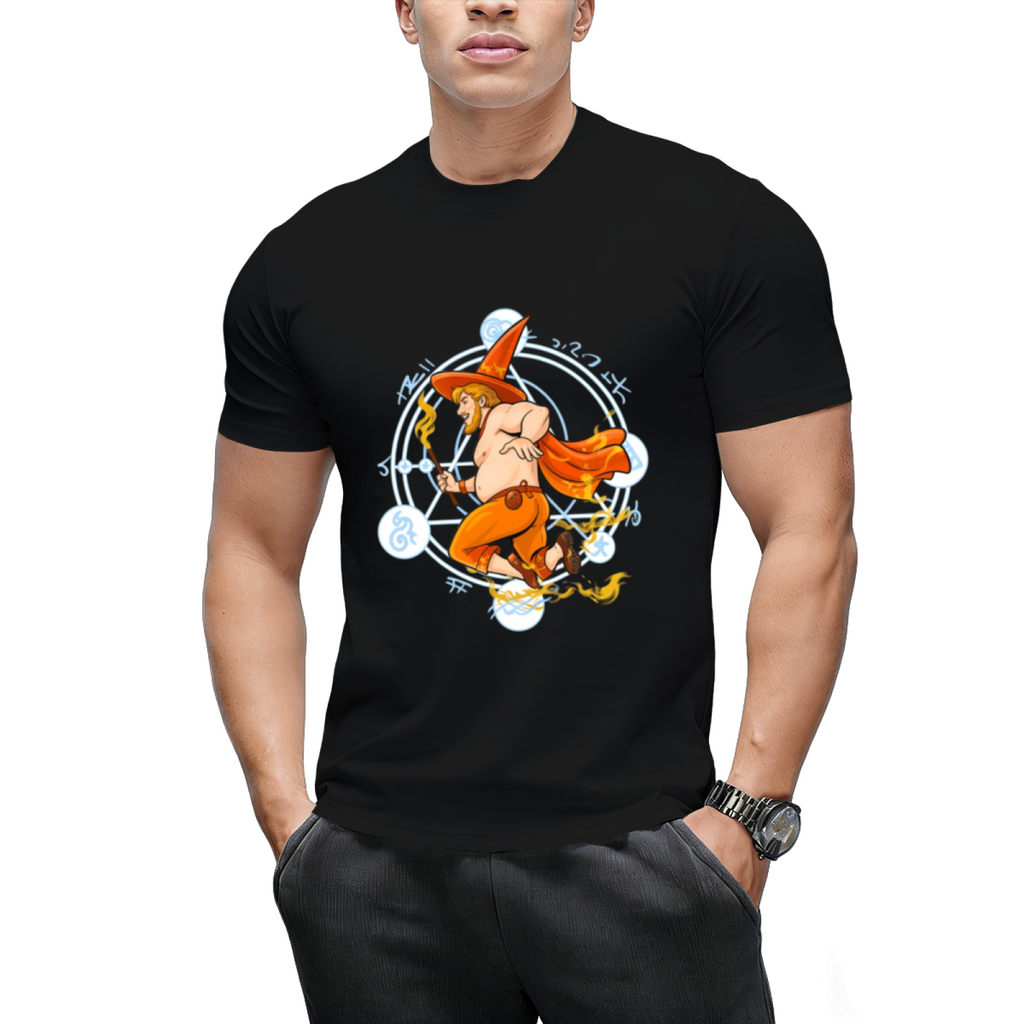 Witch Boy Fire Graphic T-Shirt