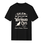 Salem Sanctuary for Wayward Cats Dark Graphic T-Shirt