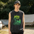 Grateful Dead washed graphic tank top with Bowl graphic