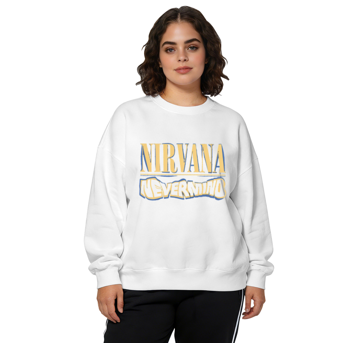 Nirvana Nevermind Logo Crewneck Sweatshirt