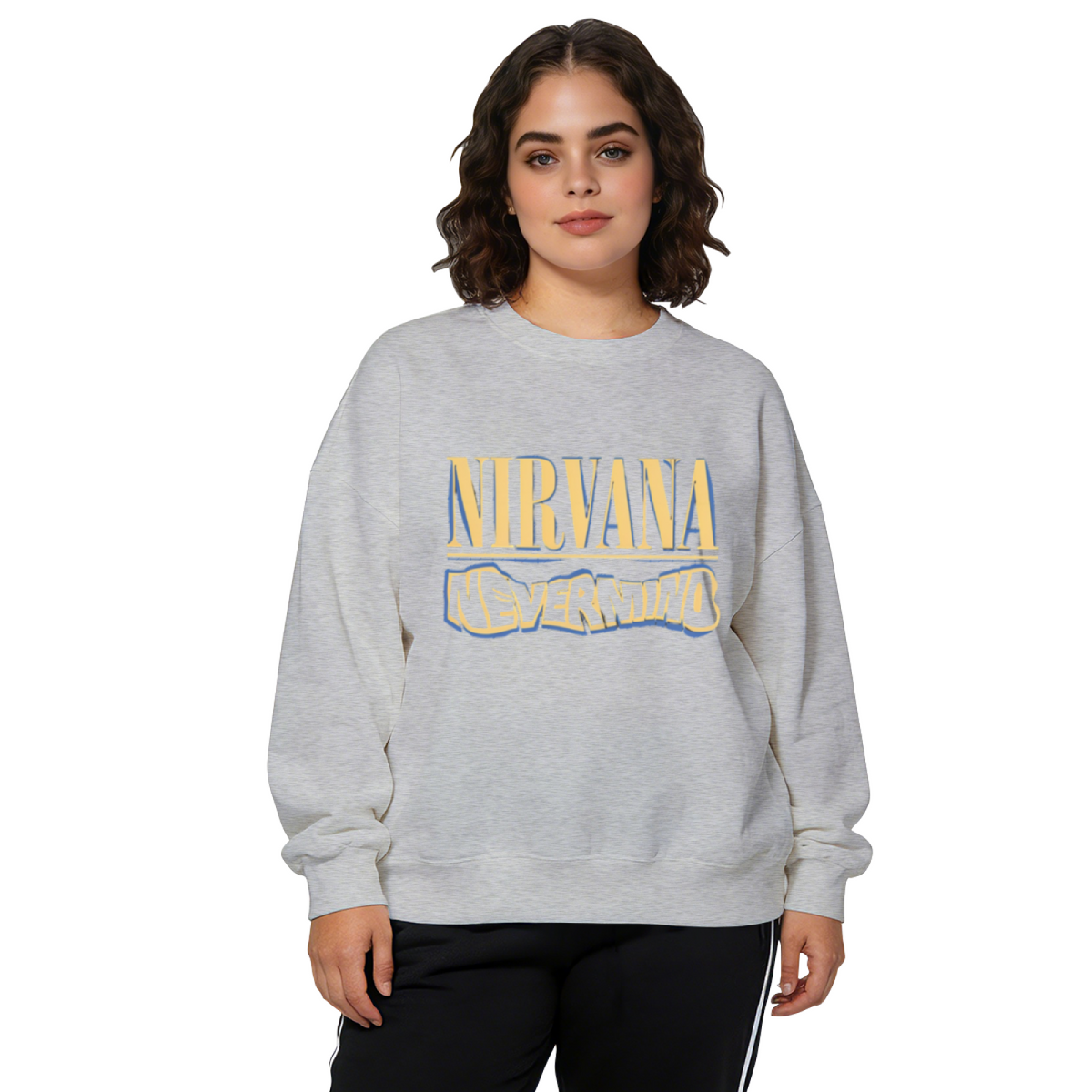 Nirvana Nevermind Logo Crewneck Sweatshirt