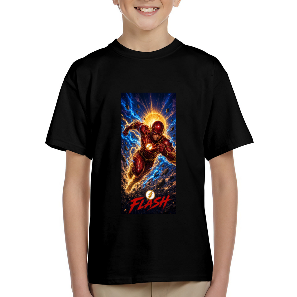 Sunburst Lightning Run Kid's T-Shirt for Summer Trips