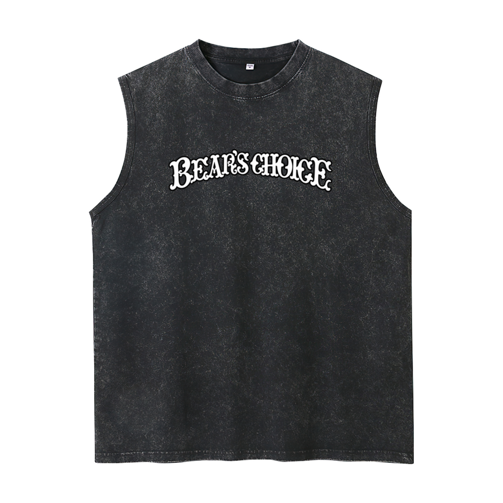 Grateful Dead washed graphic tank top with Bear’s Choice Lettering graphic