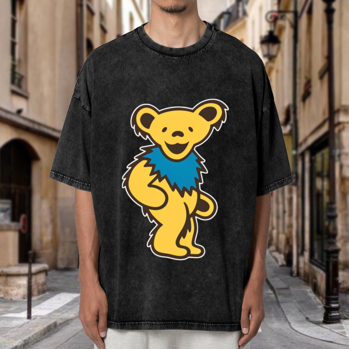 Grateful Dead Daphyl's Dancing Bears washed graphic T-shirt, product image