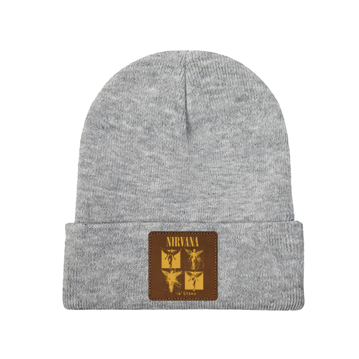 Nirvana In Utero Sketch Patch Knit Beanie