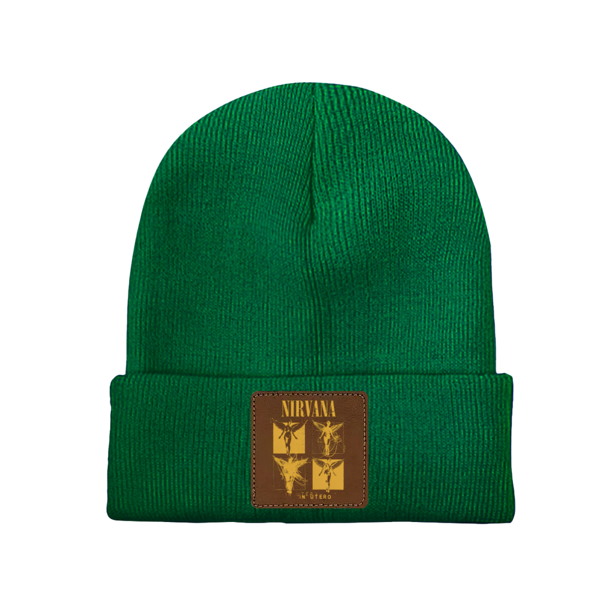 Nirvana In Utero Sketch Patch Knit Beanie