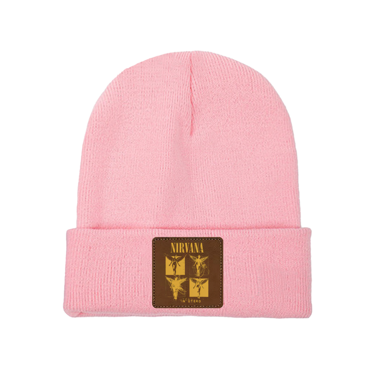 Nirvana In Utero Sketch Patch Knit Beanie