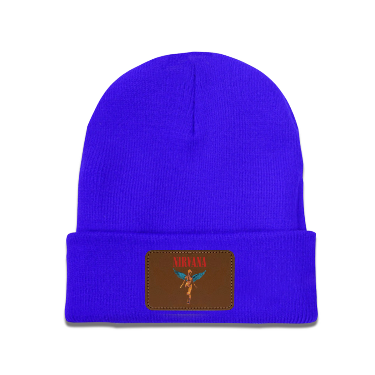 Nirvana In Utero Album Graphic Knit Beanie Patch Hat