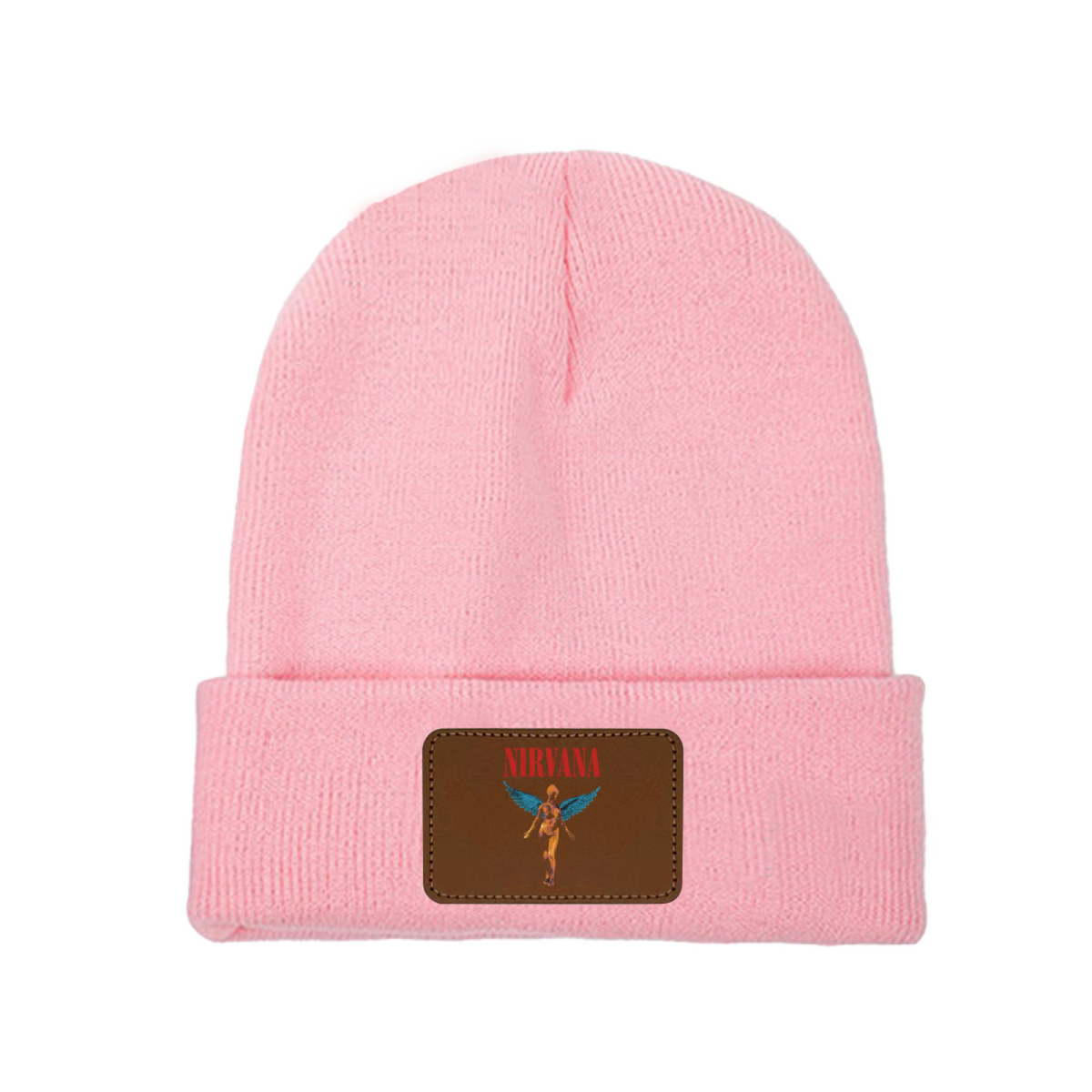 Nirvana In Utero Album Graphic Knit Beanie Patch Hat