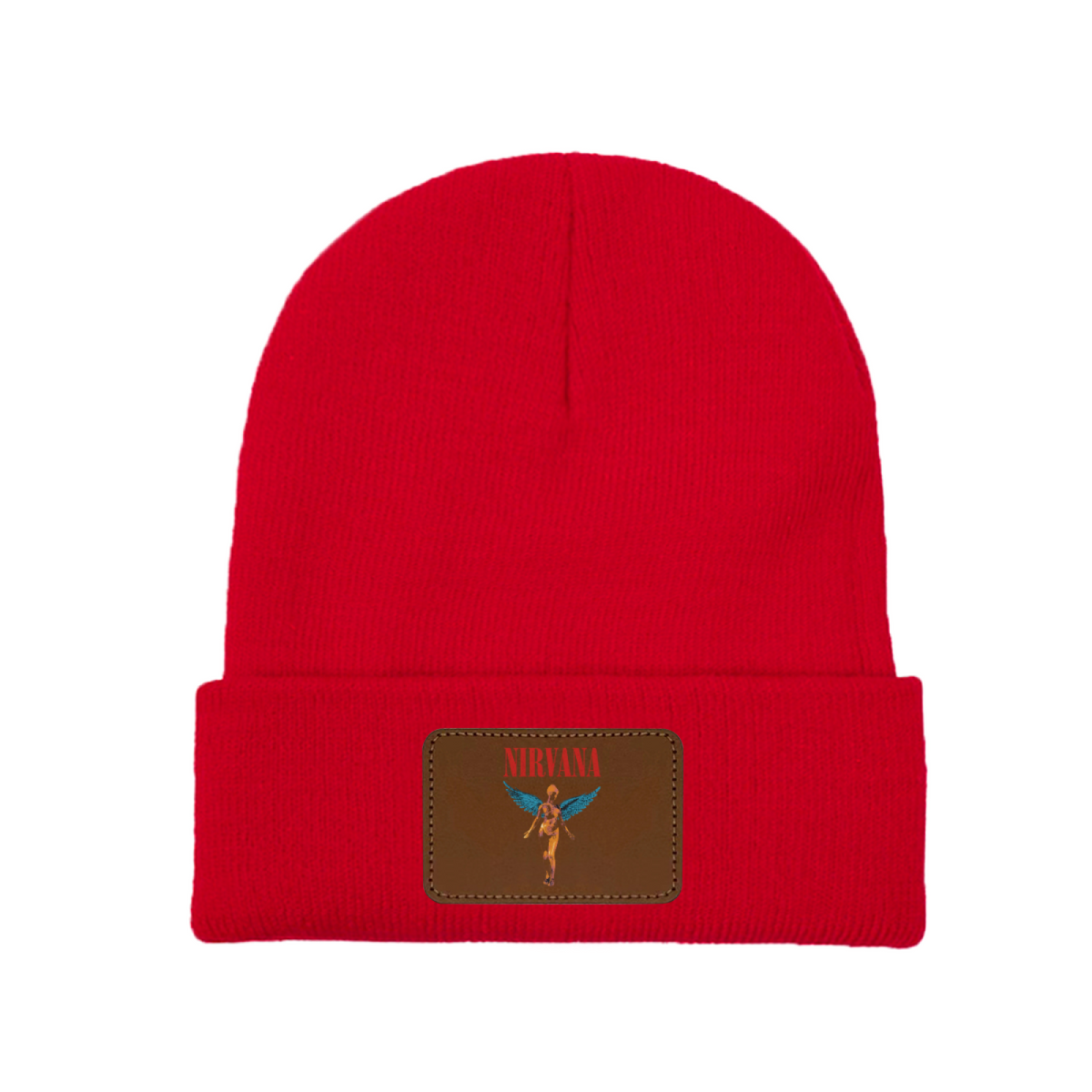 Nirvana In Utero Album Graphic Knit Beanie Patch Hat
