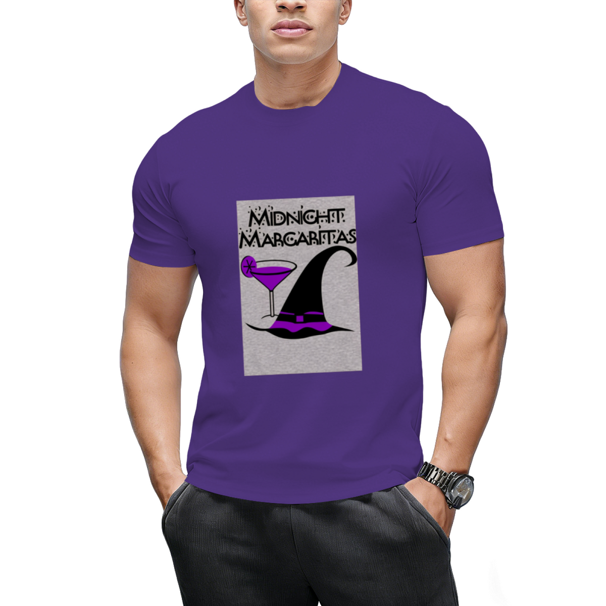 Purple Midnight Margaritas Graphic T-Shirt