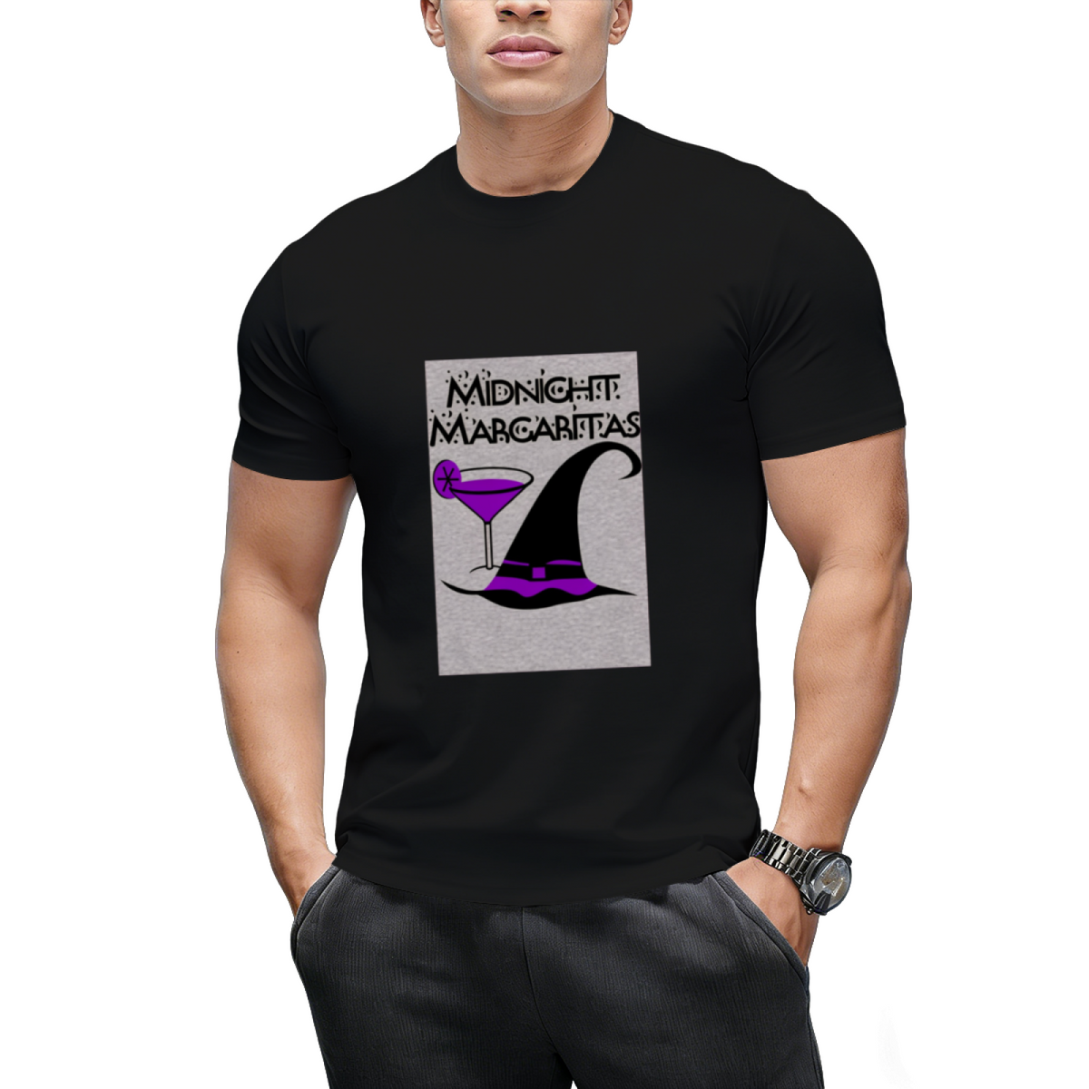 Purple Midnight Margaritas Graphic T-Shirt