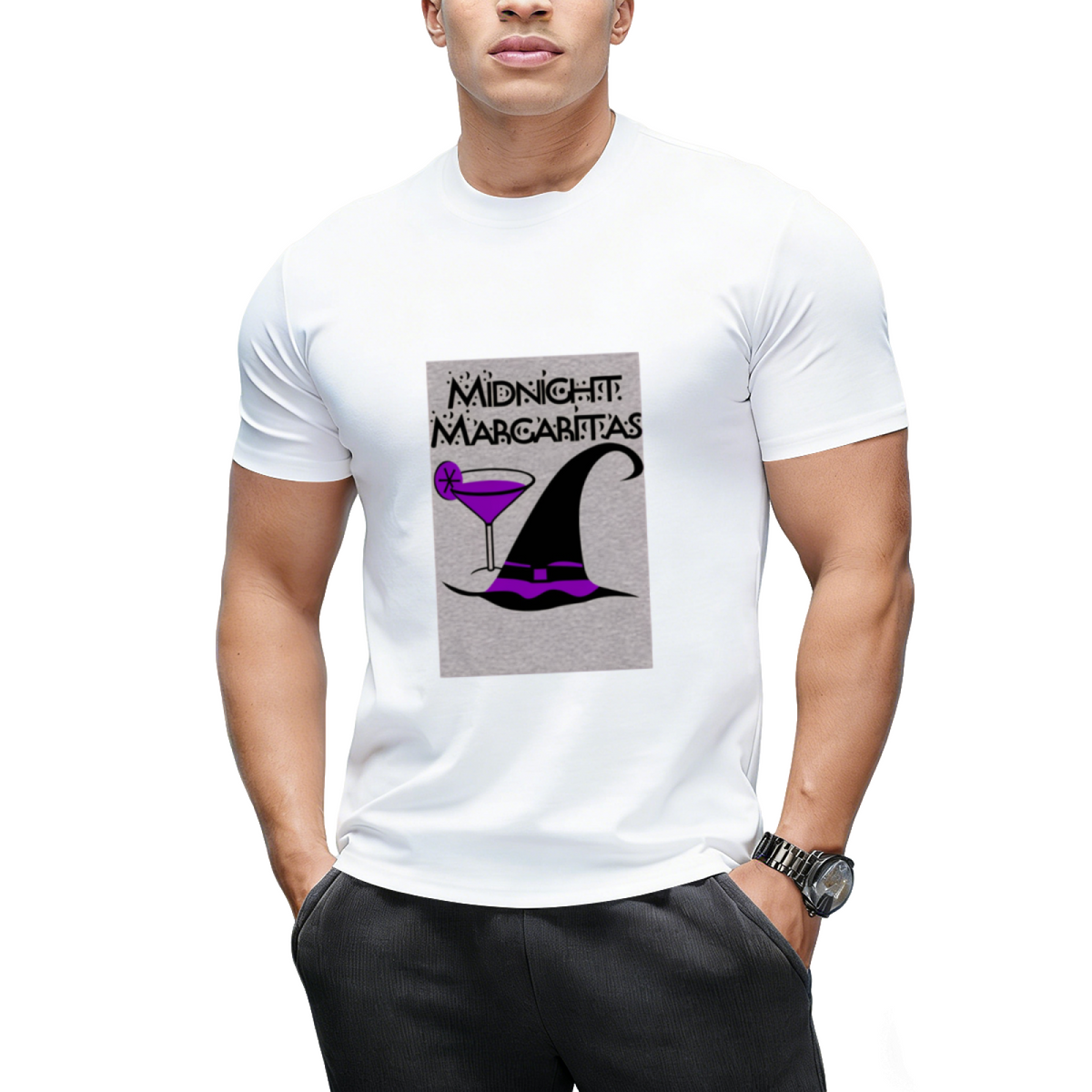 Purple Midnight Margaritas Graphic T-Shirt