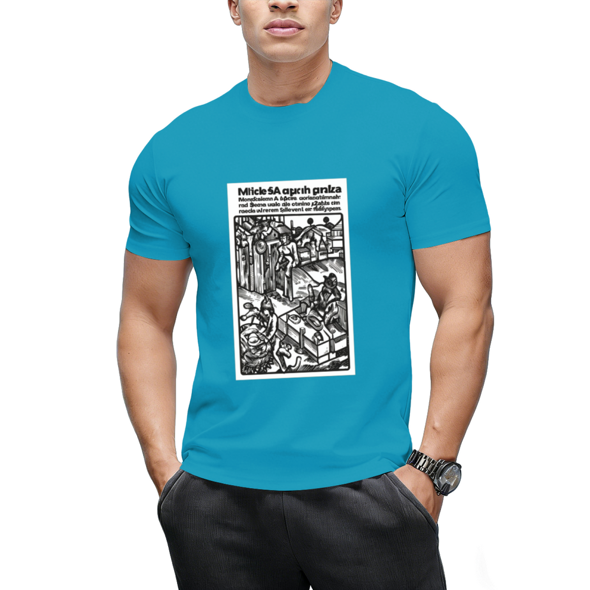 Vlad the Impaler Wood Cut Graphic T-Shirt