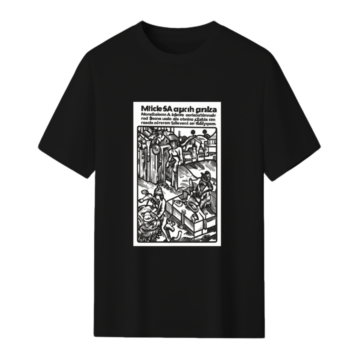 Vlad the Impaler Wood Cut Graphic T-Shirt