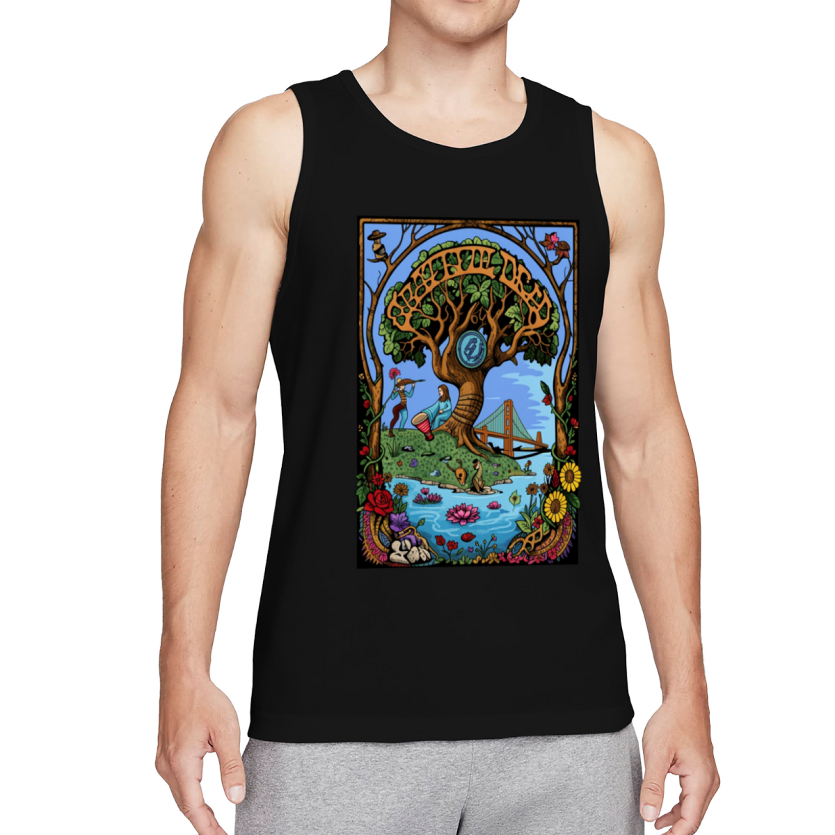 Grateful Dead 60th Anniversary graphic tank top product image