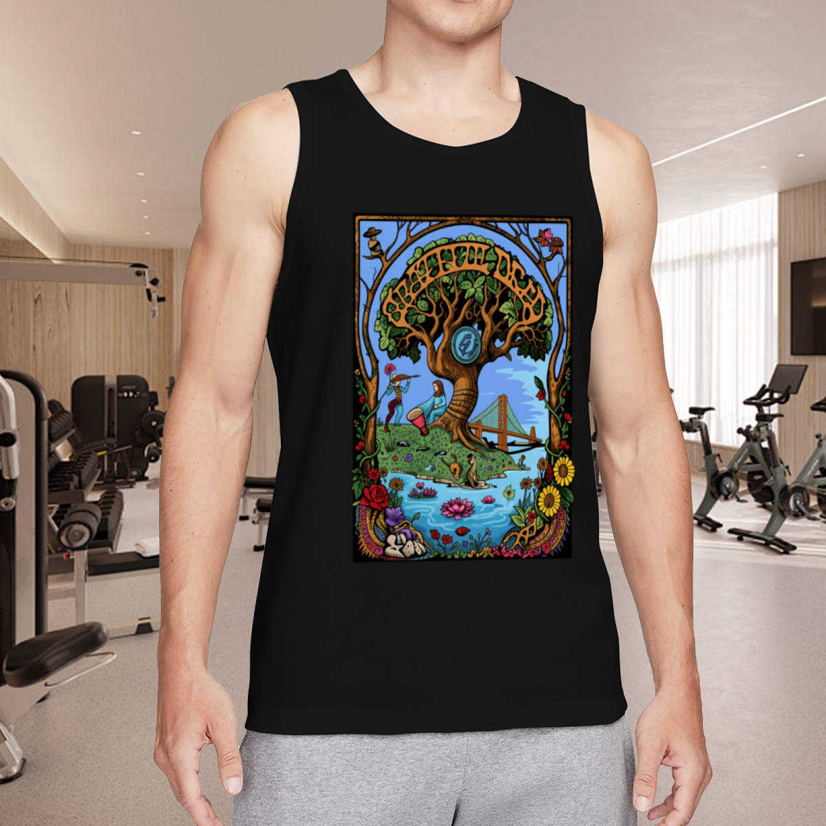 Grateful Dead 60th Anniversary graphic tank top product image