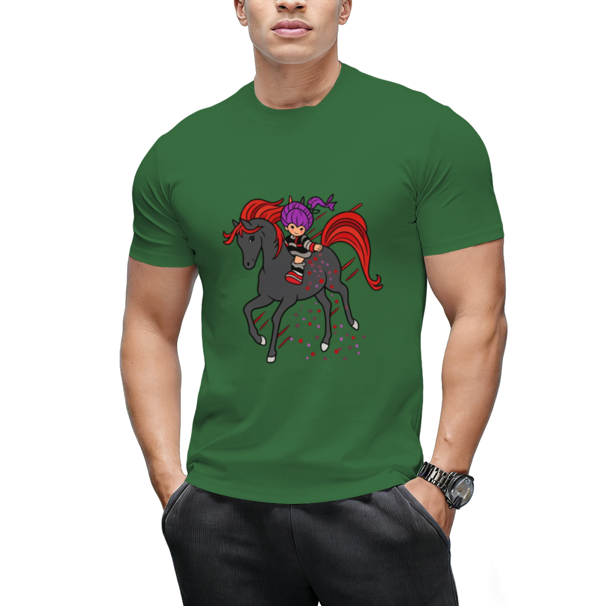 Rainbow Night Graphic T-Shirt