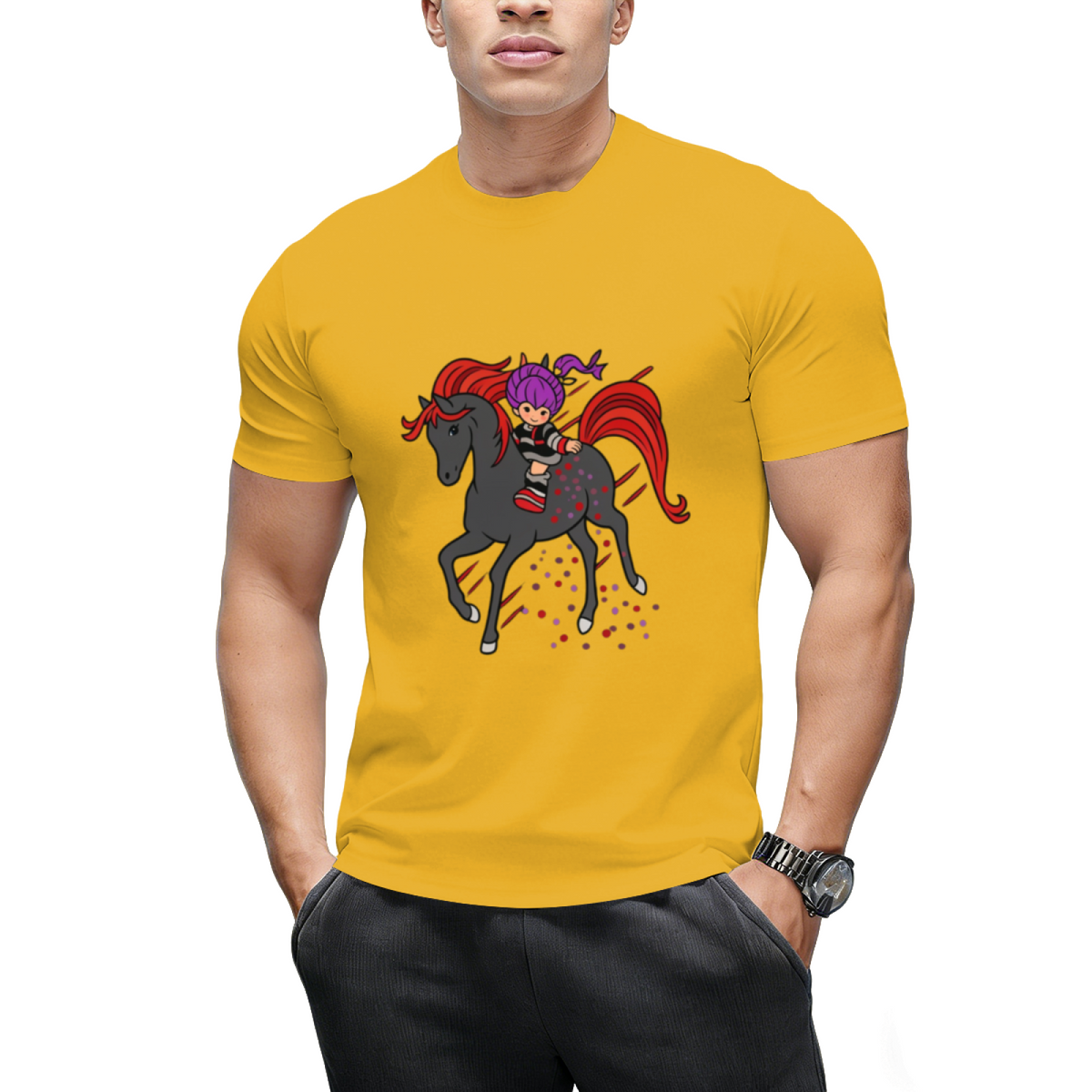 Rainbow Night Graphic T-Shirt