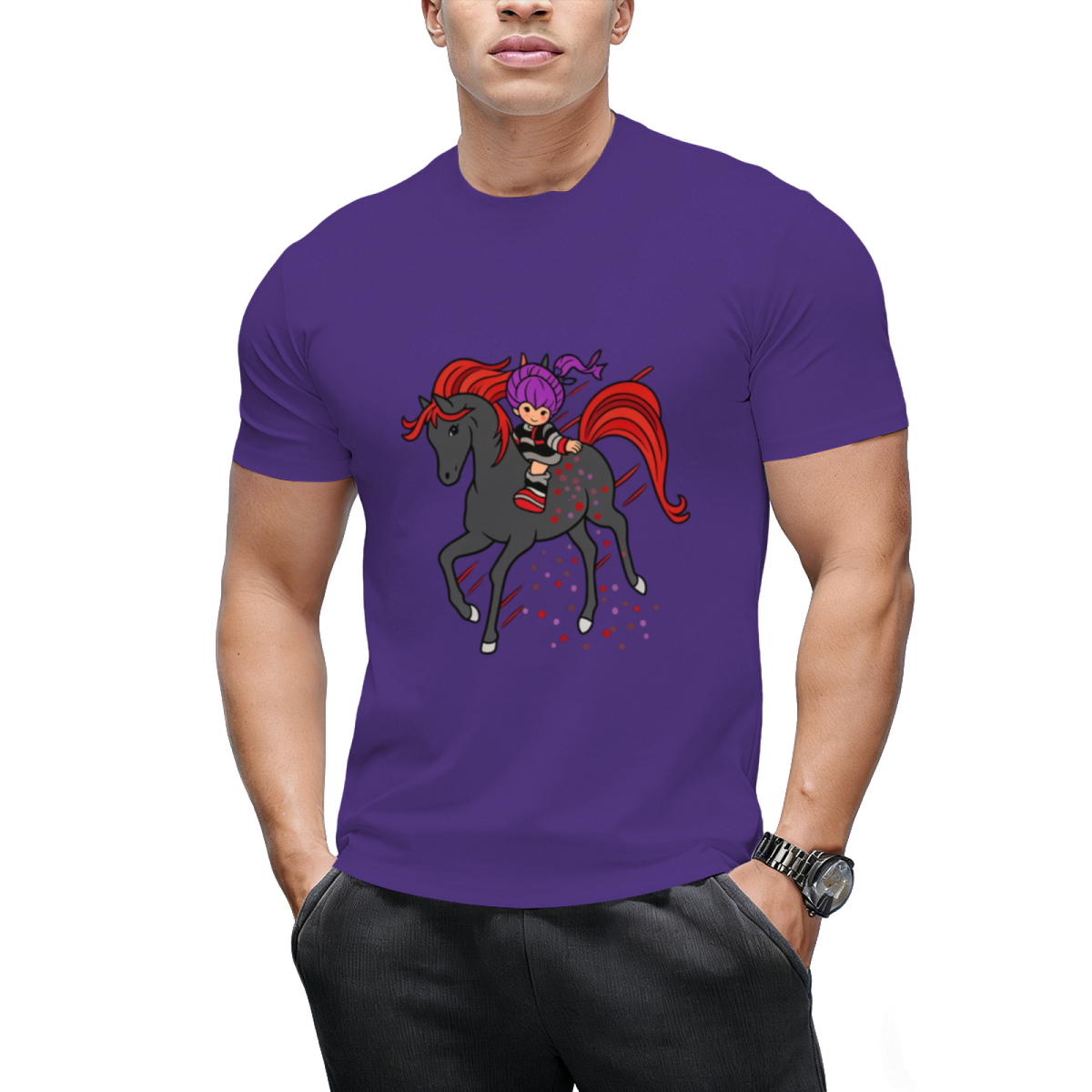 Rainbow Night Graphic T-Shirt