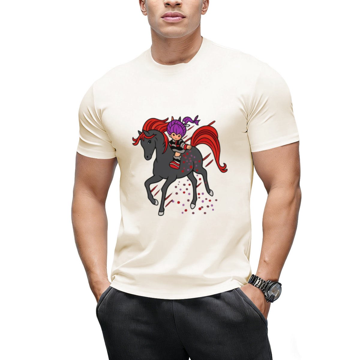 Rainbow Night Graphic T-Shirt