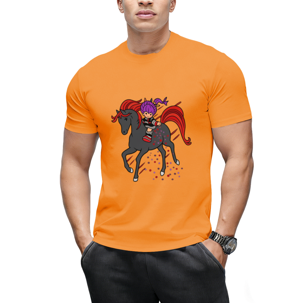 Rainbow Night Graphic T-Shirt