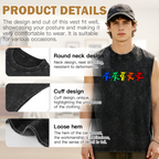 Grateful Dead washed graphic tank top with Rainbow Dancing Bears graphic