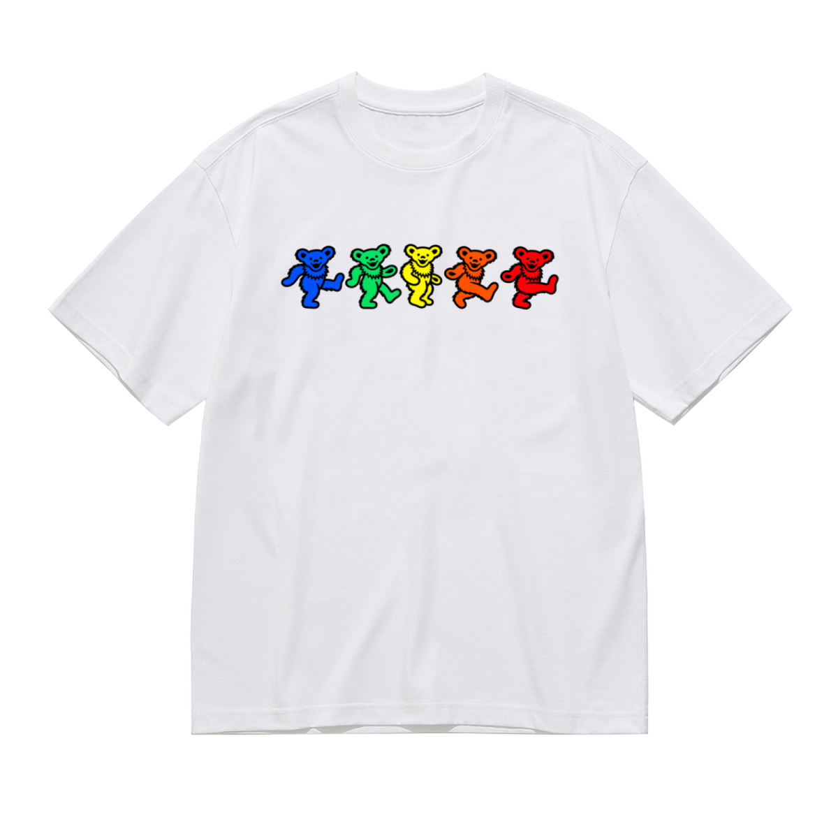 Grateful Dead Rainbow Dancing Bears Graphic T-Shirt