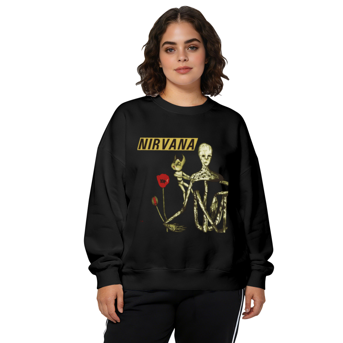 Crewneck sweatshirt product image with Incesticide album-inspired cover illustration