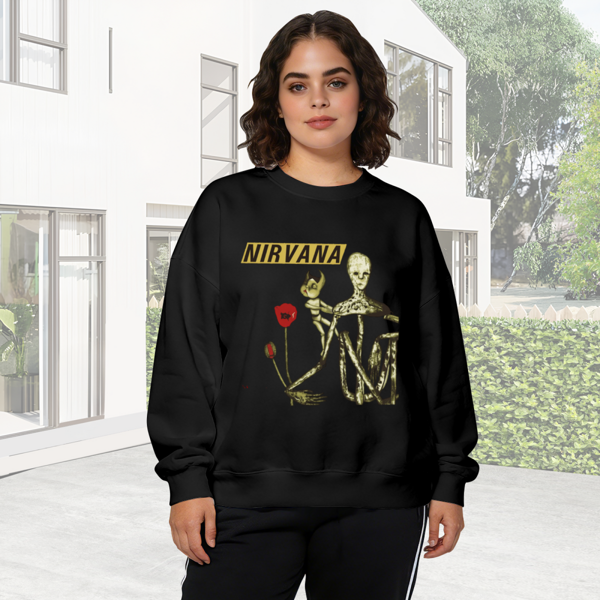 Crewneck sweatshirt product image with Incesticide album-inspired cover illustration