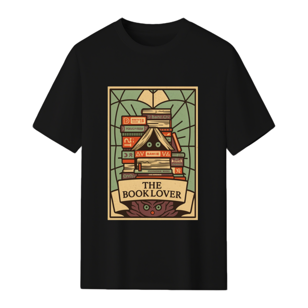 The Book Lover Tarot Card Graphic T-Shirt