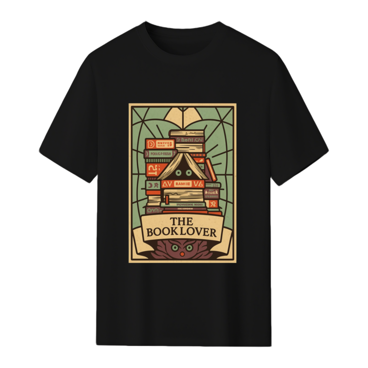 The Book Lover Tarot Card Graphic T-Shirt