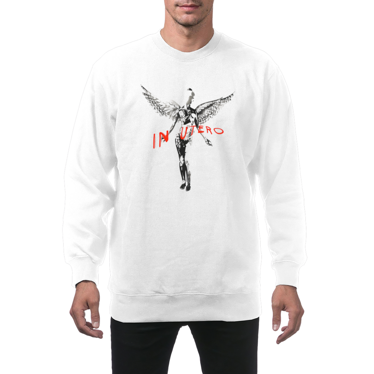 Nirvana Crewneck Sweatshirt – In Utero Dark Angel