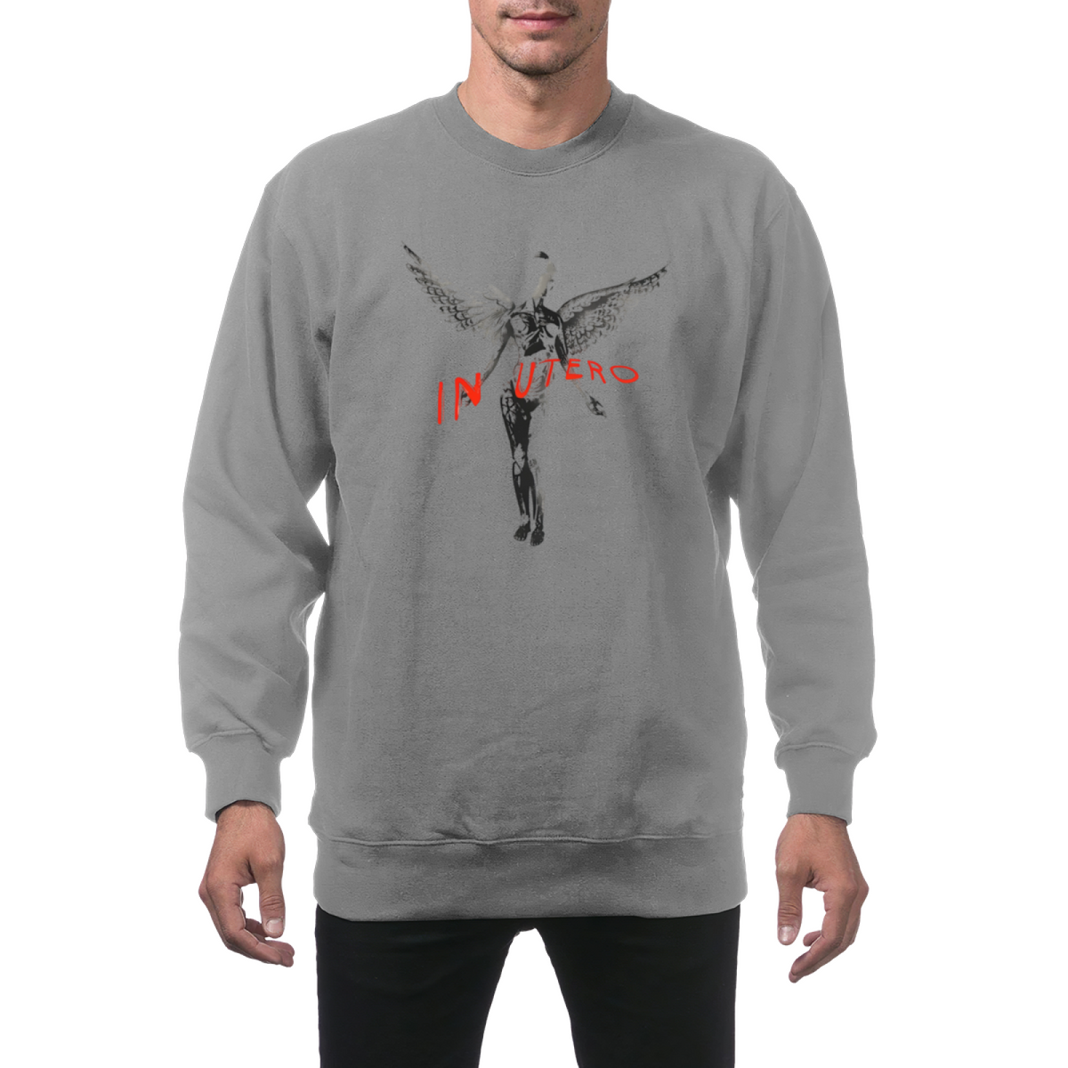 Nirvana Crewneck Sweatshirt – In Utero Dark Angel
