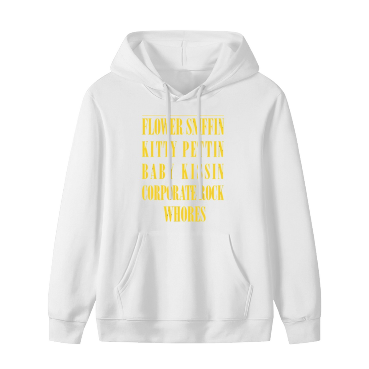 Nirvana Flower Sniffin Quote Graphic Hoodie