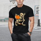 Vintage Skeleton Jack O Lantern Decoration Graphic T-Shirt