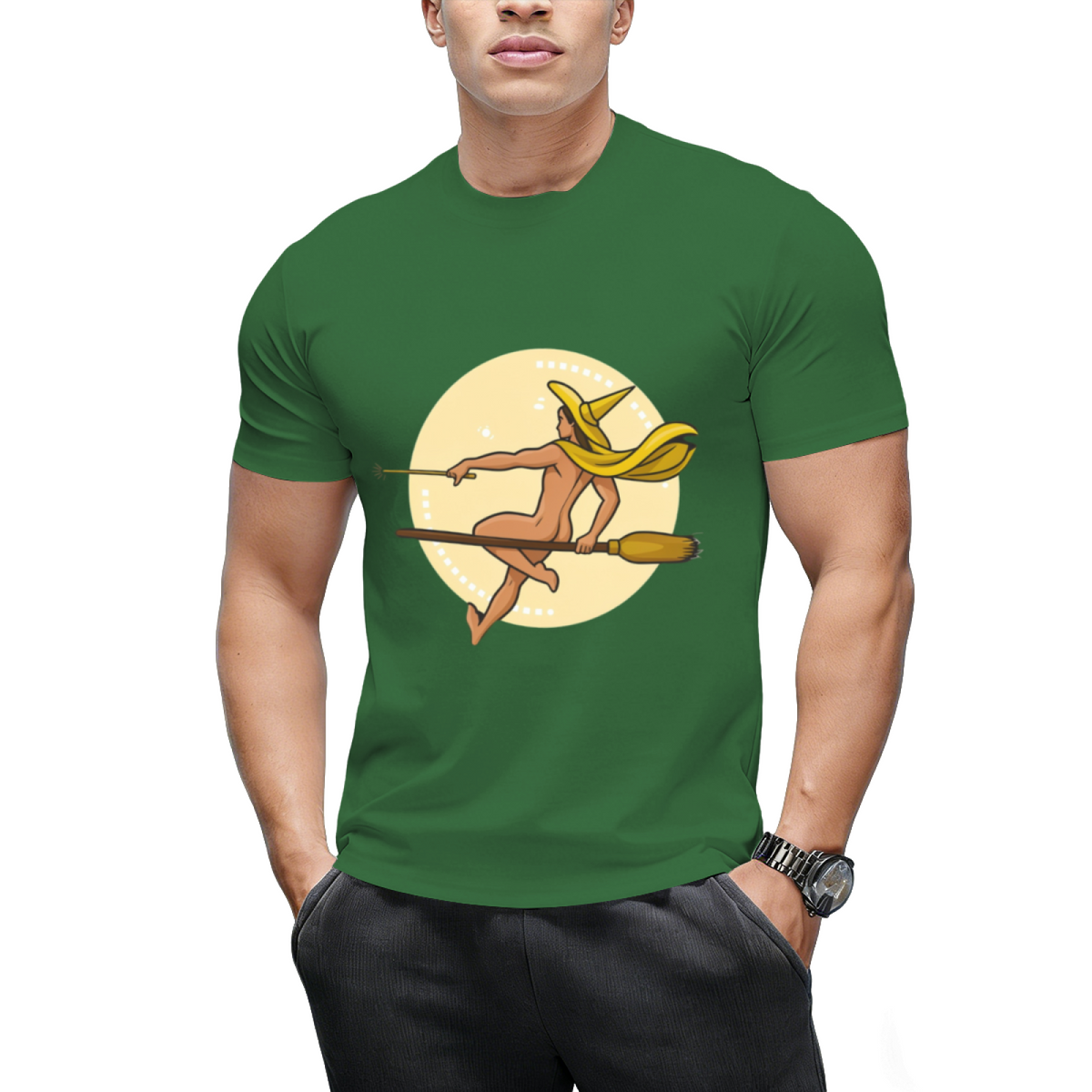 Witch Boy - Yellow Topaz Graphic T-Shirt