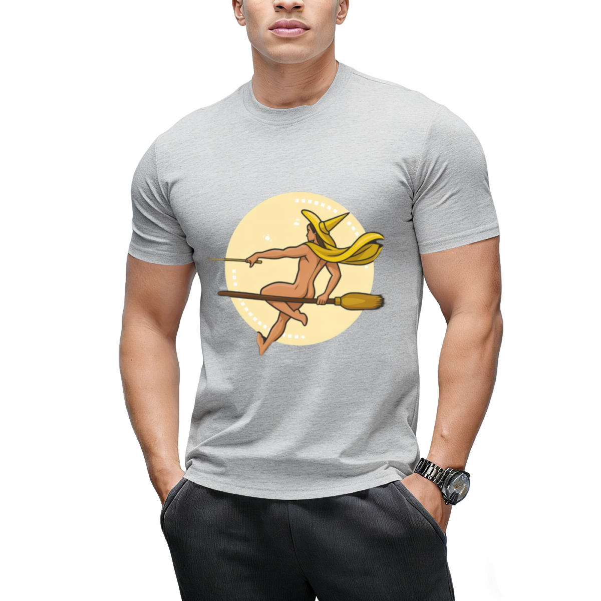 Witch Boy - Yellow Topaz Graphic T-Shirt