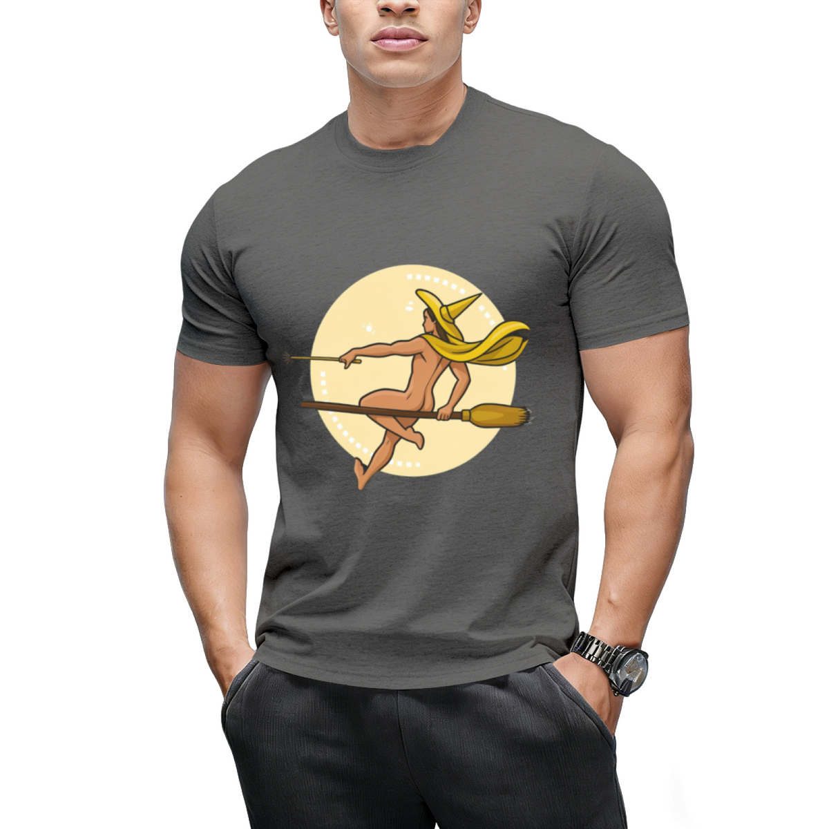Witch Boy - Yellow Topaz Graphic T-Shirt