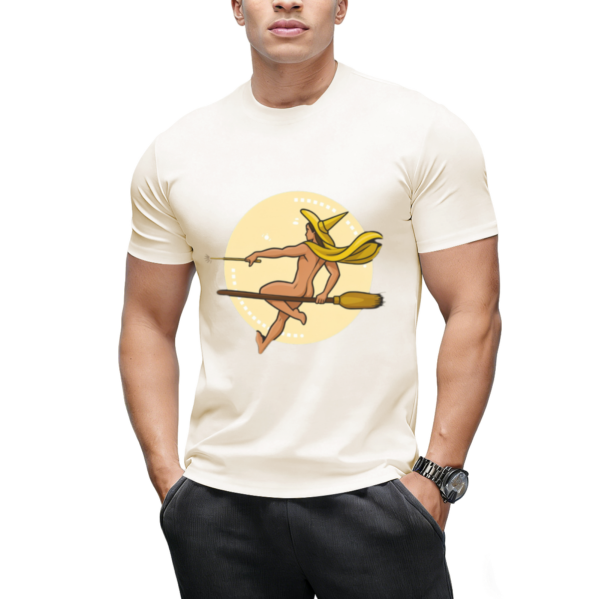 Witch Boy - Yellow Topaz Graphic T-Shirt
