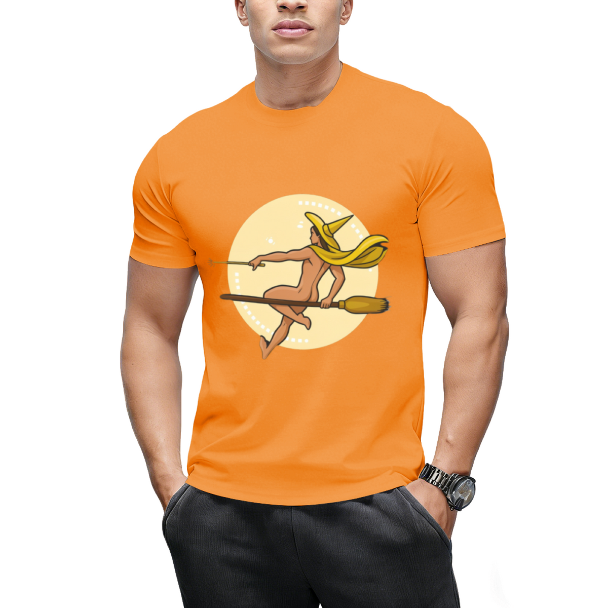 Witch Boy - Yellow Topaz Graphic T-Shirt