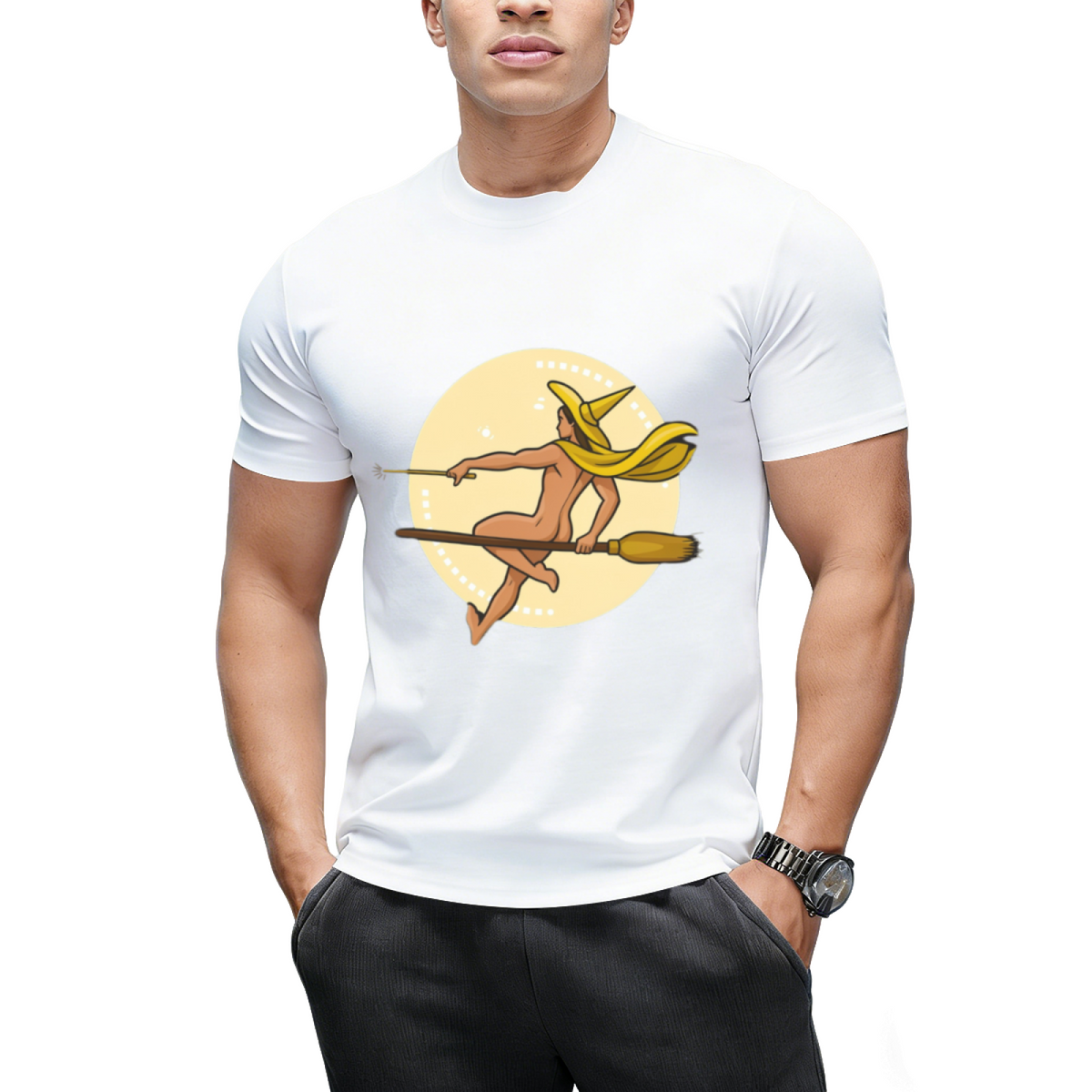 Witch Boy - Yellow Topaz Graphic T-Shirt