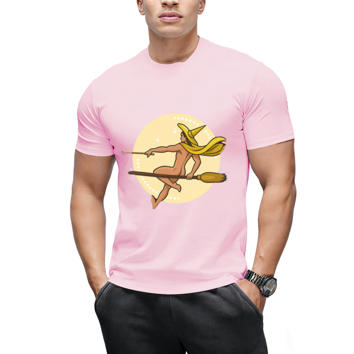 Witch Boy - Yellow Topaz Graphic T-Shirt
