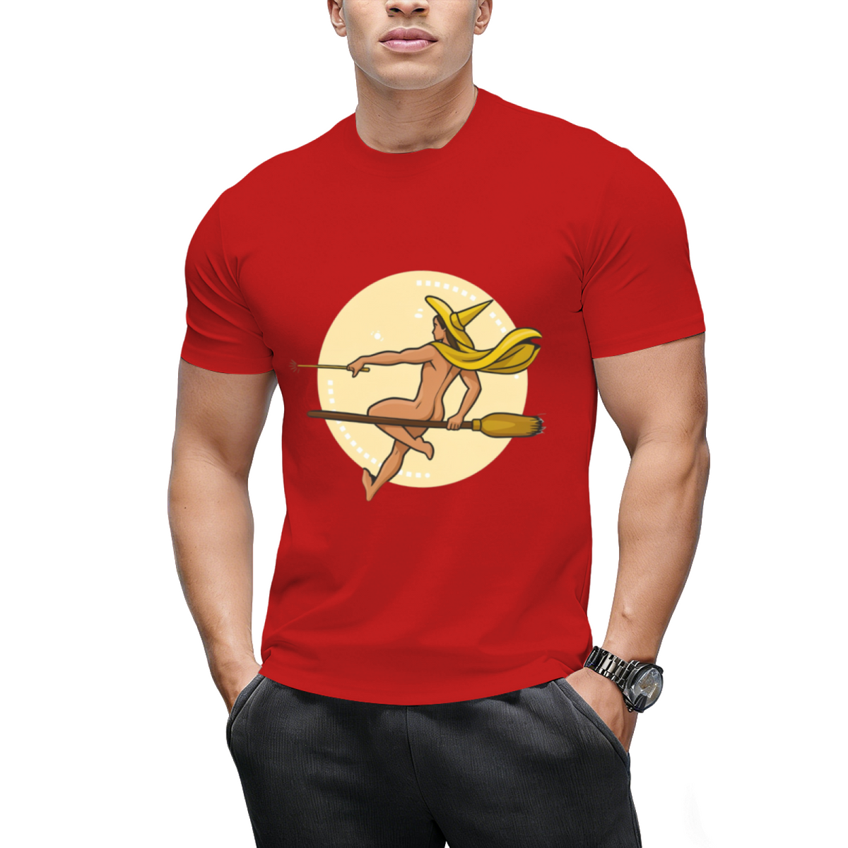 Witch Boy - Yellow Topaz Graphic T-Shirt