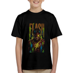 Yellow X Lightning Art Kid's T-Shirt for Family Festivals