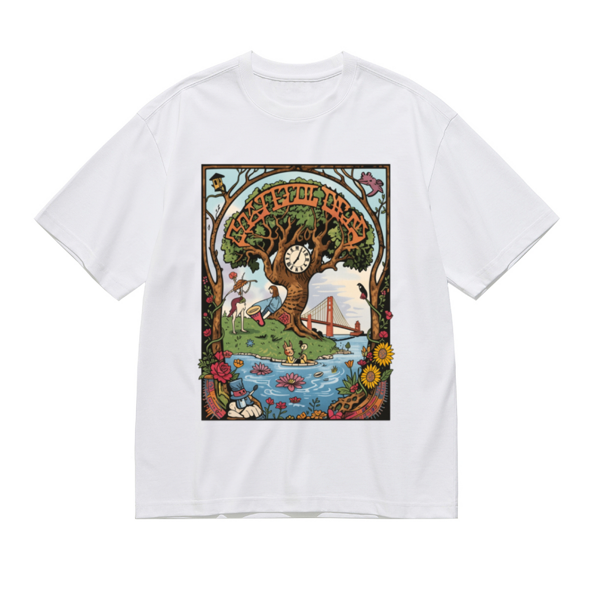 Grateful Dead 60th Anniversary Tie Dye Graphic T-Shirt