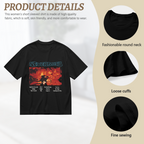 Graphic T-shirt product image with nevermind red art tracklist artwork