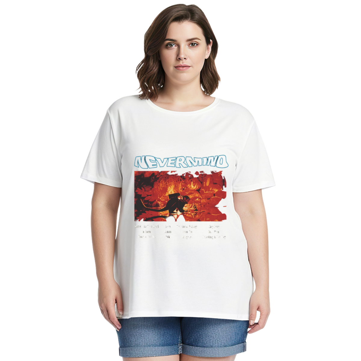 Nirvana Nevermind Red Tracklist Graphic T-Shirt