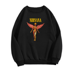 Artwork preview for Nirvana In Utero Pink Angel Crewneck Sweatshirt
